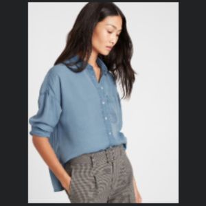 Banana Republic Chambray TENCEL™ High-Low Shirt